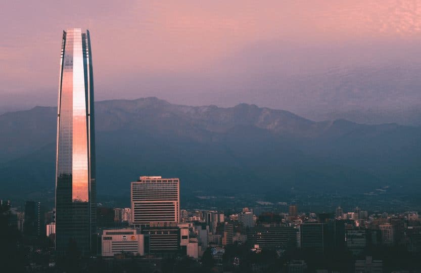 landscape photo of a city skyline at dusk